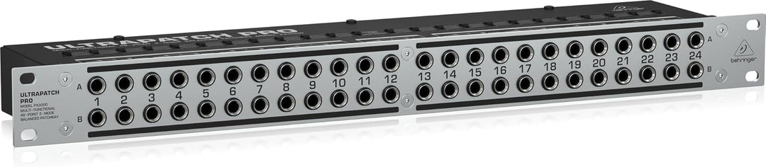Behringer ULTRAPATCH PRO PX3000 Multifunktionales 48-Punkt 3-Mode Balanced Patchbay Single, Single