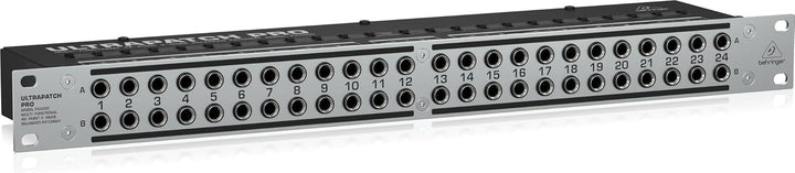 Behringer ULTRAPATCH PRO PX3000 Multifunktionales 48-Punkt 3-Mode Balanced Patchbay Single, Single