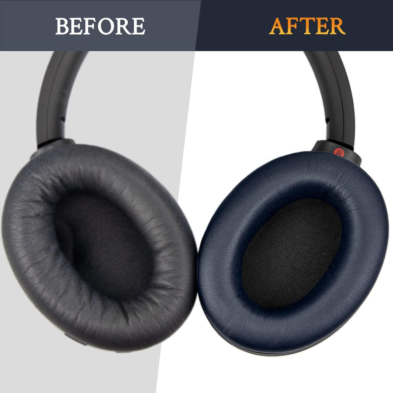 SOULWIT Professionelle Ersatz Ohrpolster für Sony WH-1000XM4 Over-Ear Kopfhörer mit Weichem Proteinl