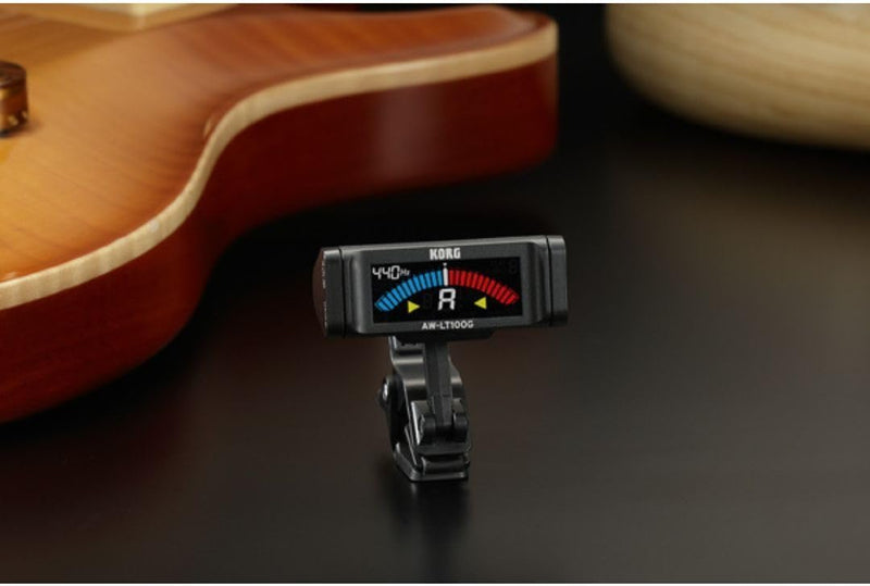 KORG Stimmgerät AWLT100-G Gitarre, E-Gitarre, Akustikgitarre, chromatische, Clip-Tuner mit Kalibrier