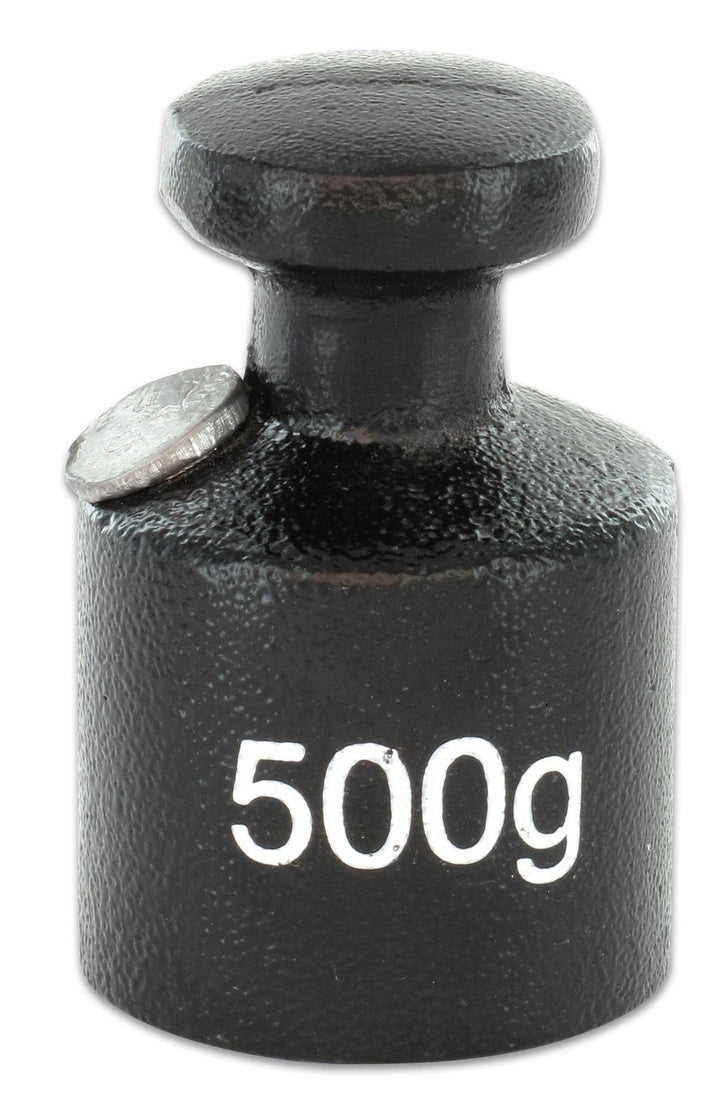 Betzold - Gussgewicht weiss beschriftet Gewicht für Waage, Balkenwaage, Apothekerwaage 500.0 Gramm,