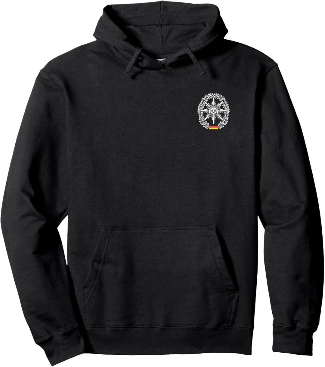 Weises Barettabzeichen der Feldjäger der Bundeswehr Pullover Hoodie