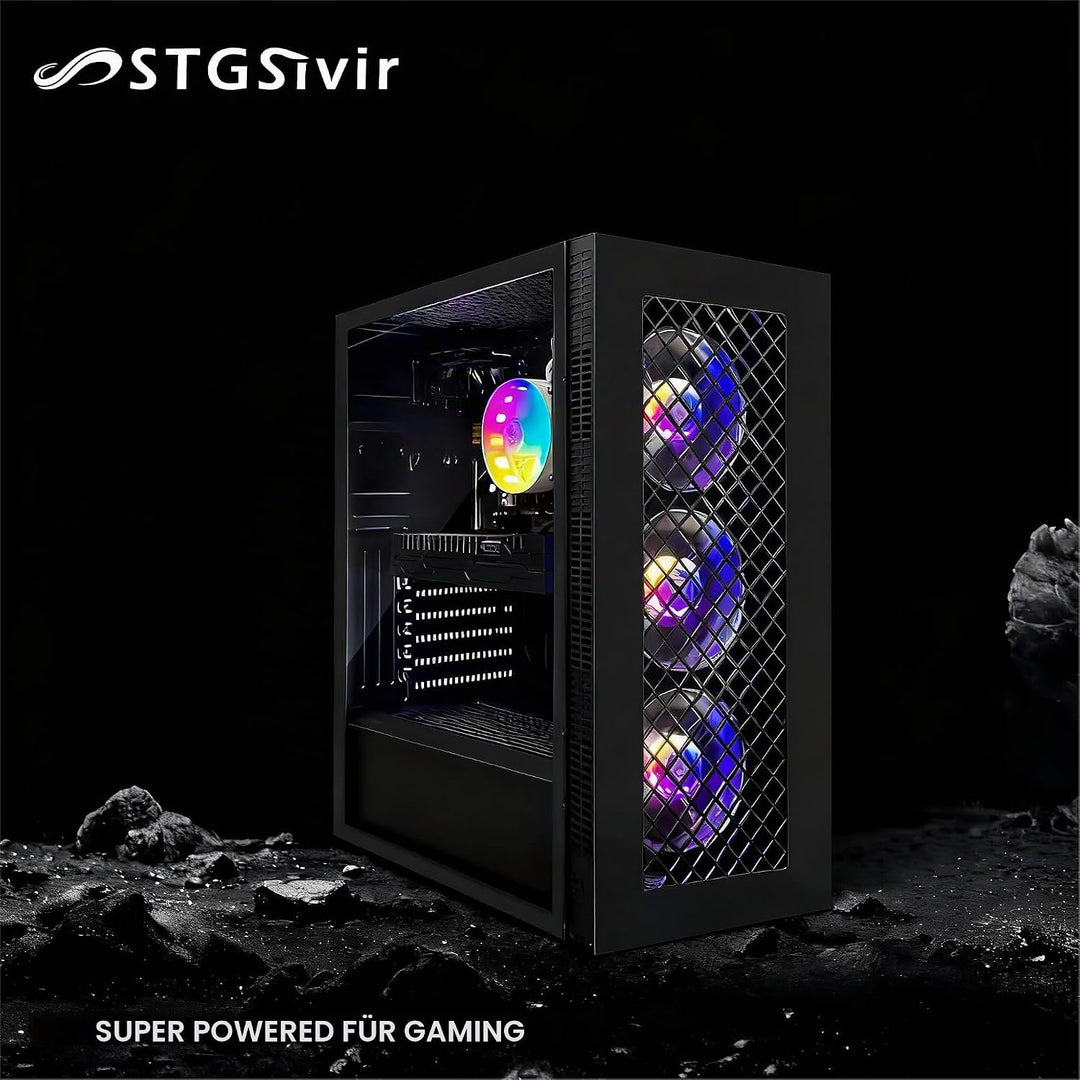 STGsivir Gaming PC, GeForce RTX 2060 Super 8GB GDDR6,Core i7 8th bis zu 4.1 Ghz,32GB DDR4,1TB SSD,WL