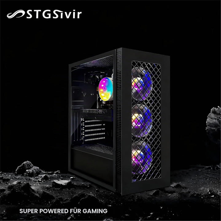STGsivir Gaming PC, GeForce RTX 2060 Super 8GB GDDR6,Core i7 8th bis zu 4.1 Ghz,32GB DDR4,1TB SSD,WL