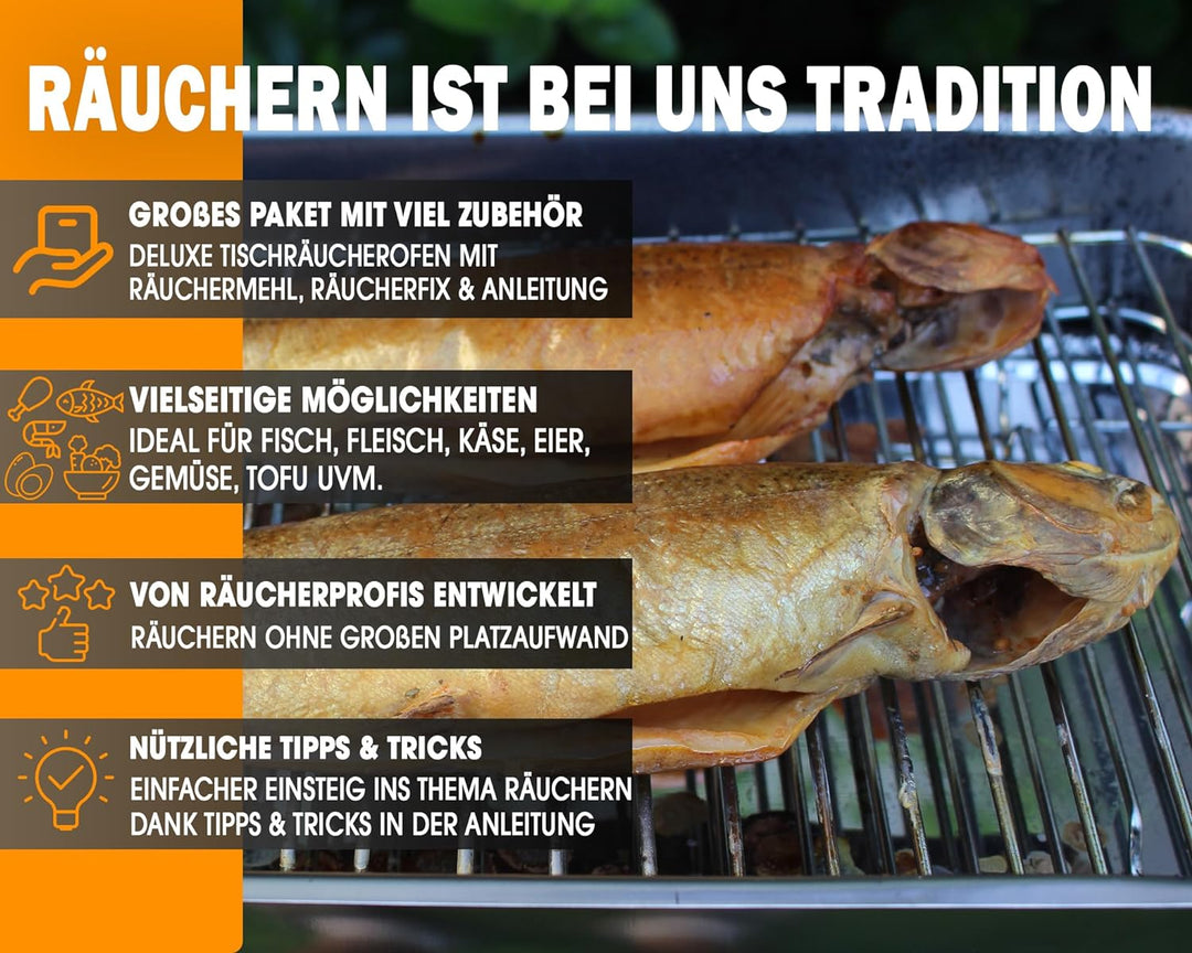 Angel Berger Deluxe Tischraeucherofen mit Zubehoer