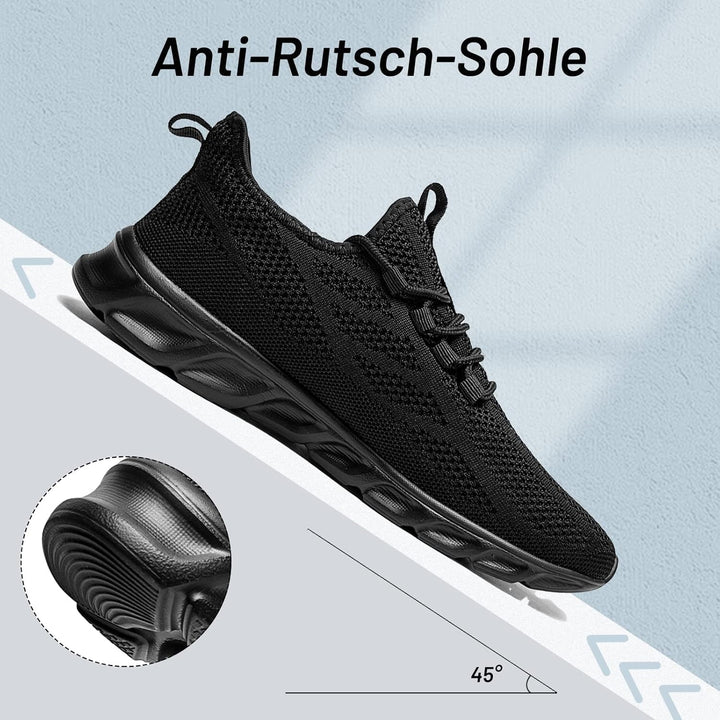 AZSDXS Sneaker Sportschuhe FüR Herren Turnschuhe Herren Schuhe Herren Sneaker Herren 39 EU Schwarz,