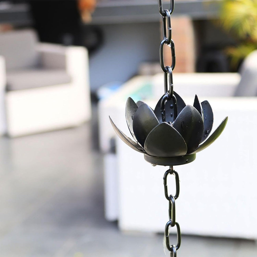 Regenketten für Dachrinnen – Lotus-Regenfänger, Dachrinne, Fallrohrkanal, Heimdekoration, funktional