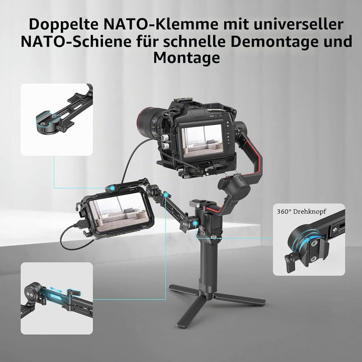 SMALLRIG verstellbare EVF-Halterung mit NATO-Klemme - MD3507
