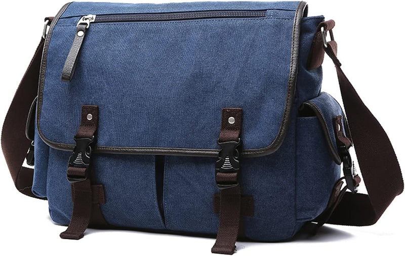 FANDARE Segeltuch Umhängetasche Herren Arbeitstasche Messenger Bag Schultertasche Aktentaschen passe