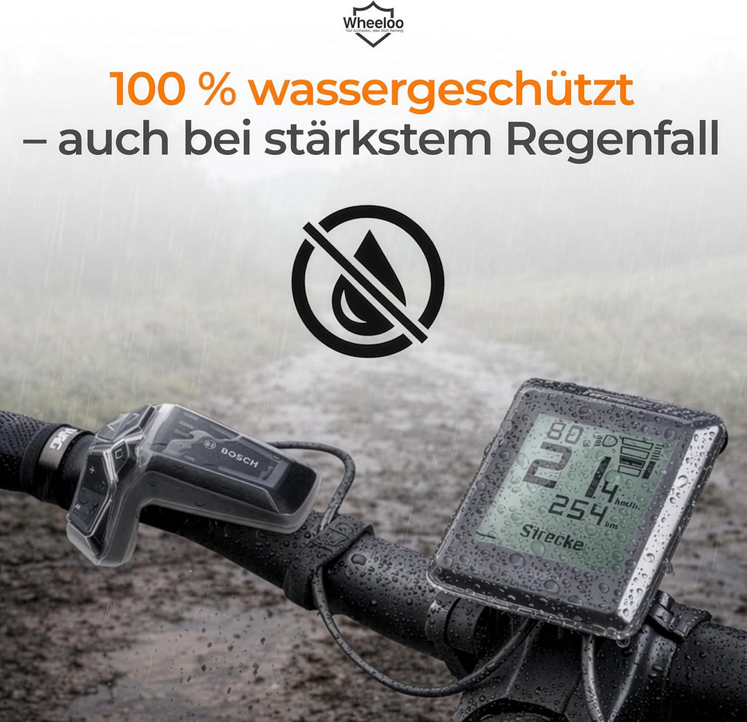 2er Set Transparente Schutzhüllen für Bosch LED Remote & Intuvia 100 I Ebike Display Schutzhülle I E