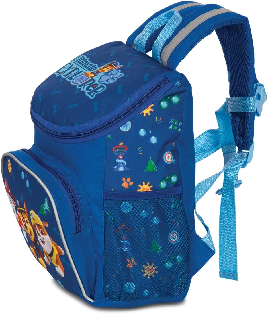 Paw Patrol Rucksack mit Chase, Marshall und Skye Jungen Mädchen von 3-6 Jahren, Kita- und Kindergart