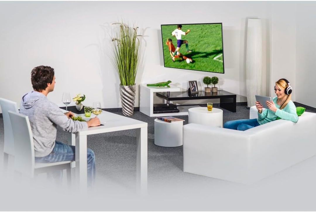 Hama TV Wandhalterung schwenkbar, neigbar, ausziehbar (TV Wandhalterung 32-65 Zoll, VESA 75x75 bis V