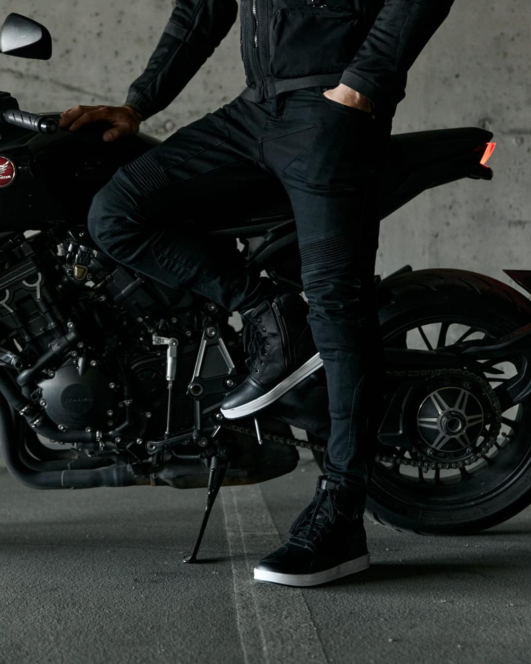 REBELHORN Eagle III Motorradjeans Herren | Aramidfaser Futter | Knie und Hüftprotektoren SAS-TEC | S