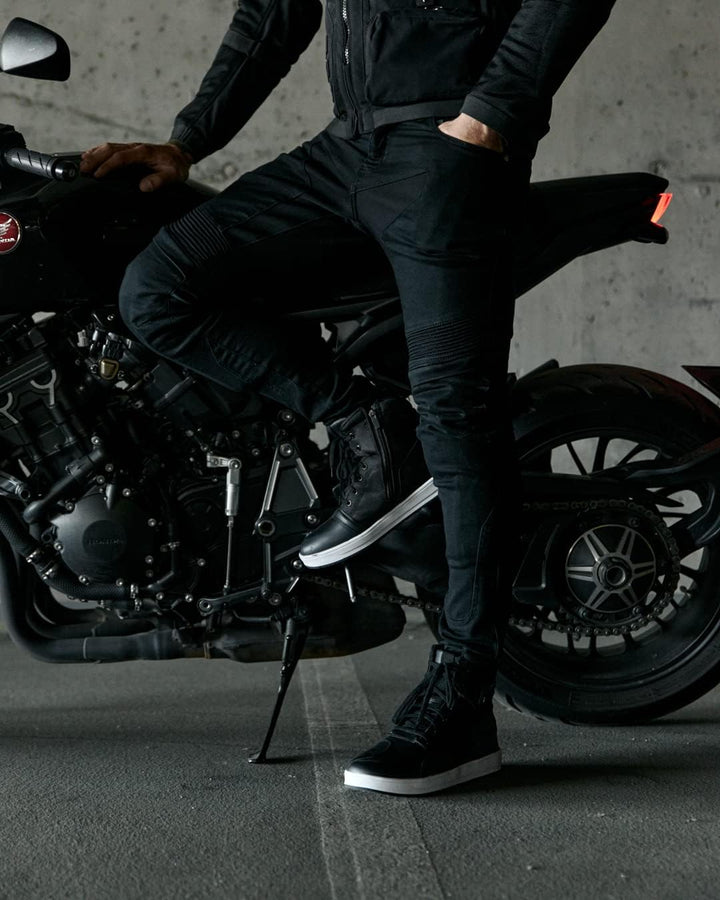REBELHORN Eagle III Motorradjeans Herren | Aramidfaser Futter | Knie und Hüftprotektoren SAS-TEC | S