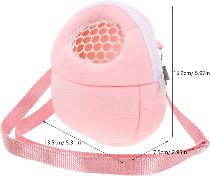 DOITOOL Hamster-Reisetasche Mit Atmungsaktivem Netzgewebe Verstellbarem Gurt Und Weichem Futter Für