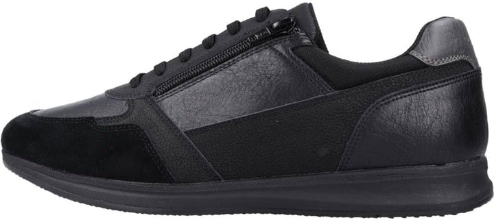 Geox Herren U Avery A Sneaker 44 EU Schwarz, 44 EU Schwarz