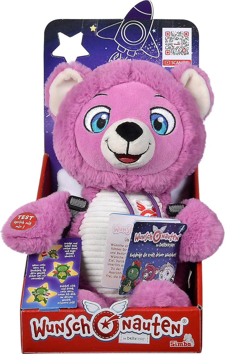 Simba Wunschonaut Billy-Der Bär/Plüsch/nimmt geheime Wünsche an/Aufnahme-und Wiedergabefunktion / 30