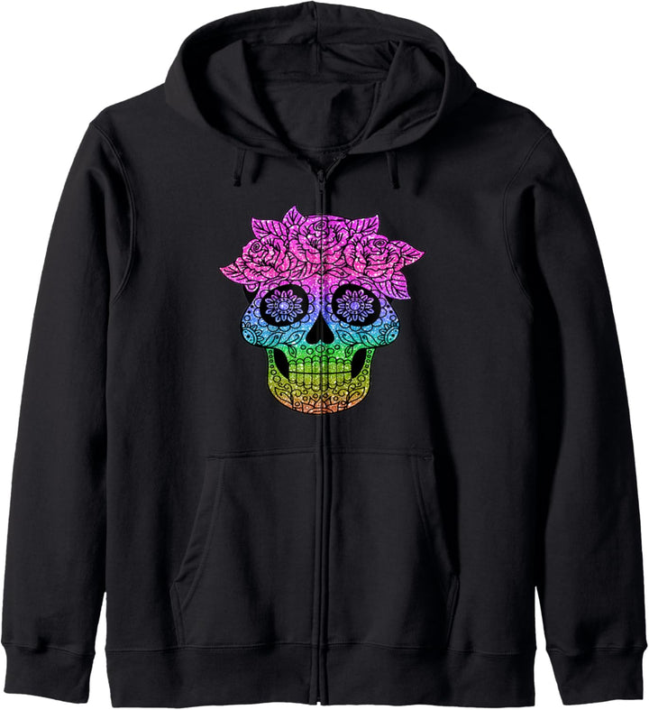 Sugar Skull Kapuzenjacke