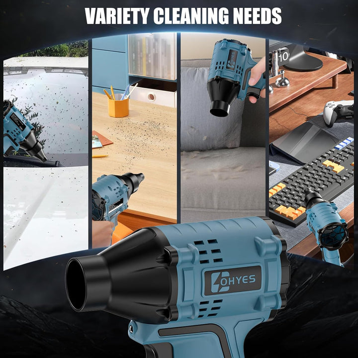 Luftgebläse Bürstenloser Hochgeschwindigkeitsmotor Kompatibel mit Makita 18v Akku Luftdüster Laubblä