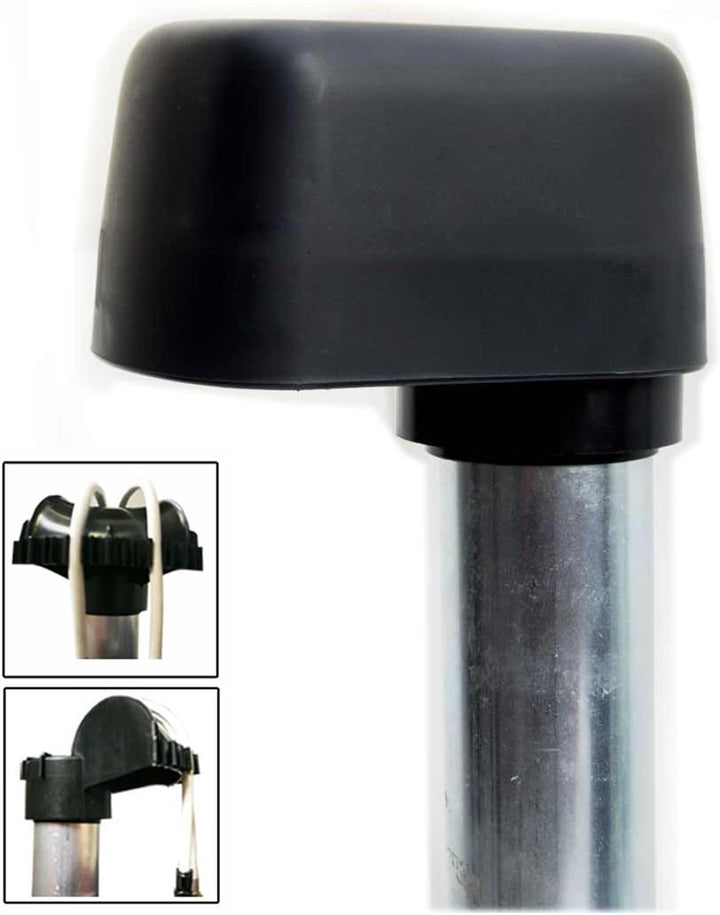 PremiumX Deluxe X90-48 Dachsparrenhalter 90cm Mast Ø 48mm SAT Dach-Sparren-Halterung, Mastkappe mit