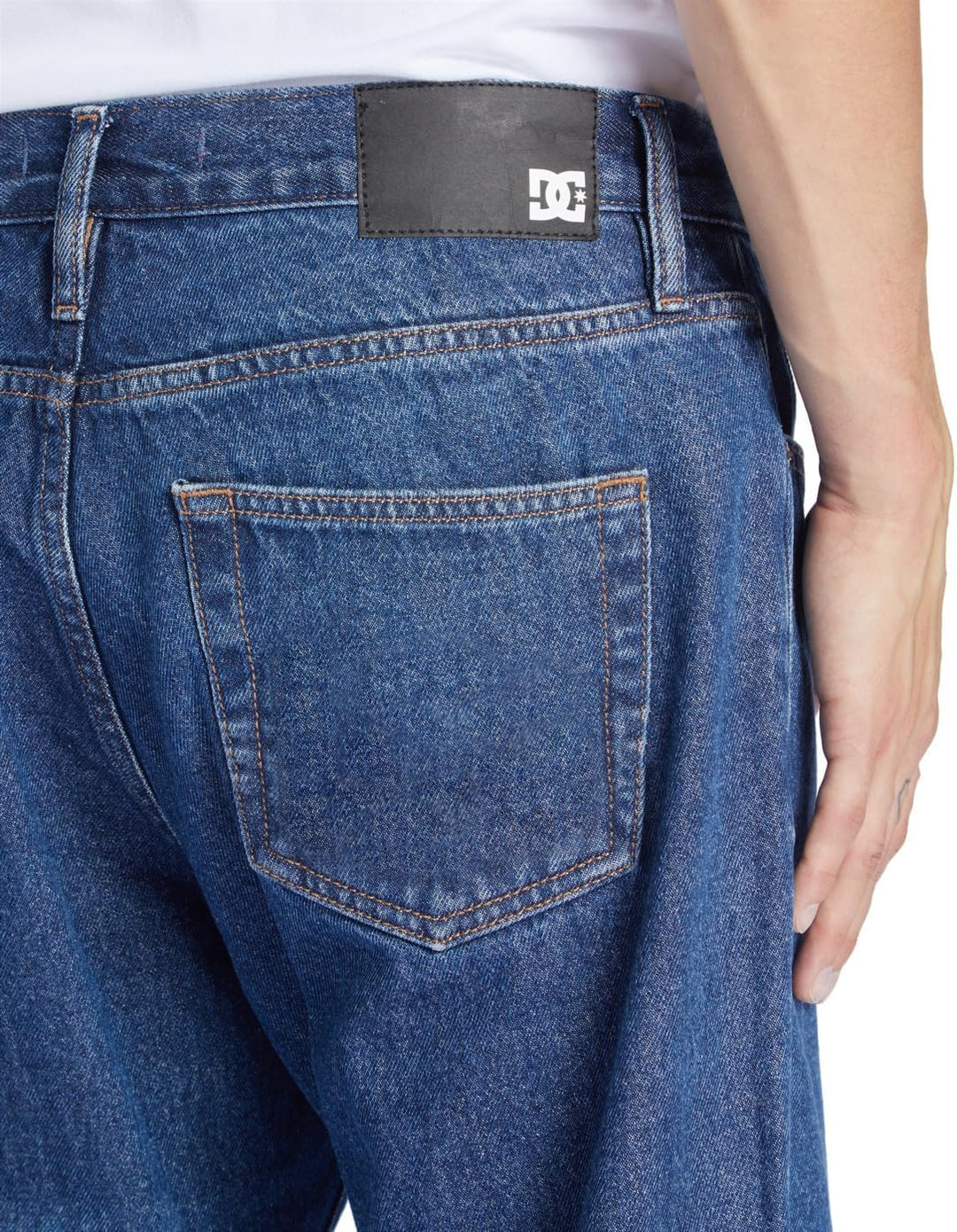 DC Shoes Herren Worker Relaxed Denim Rid Jeans, Blau-Indigo Dark, 32W/ x 32L