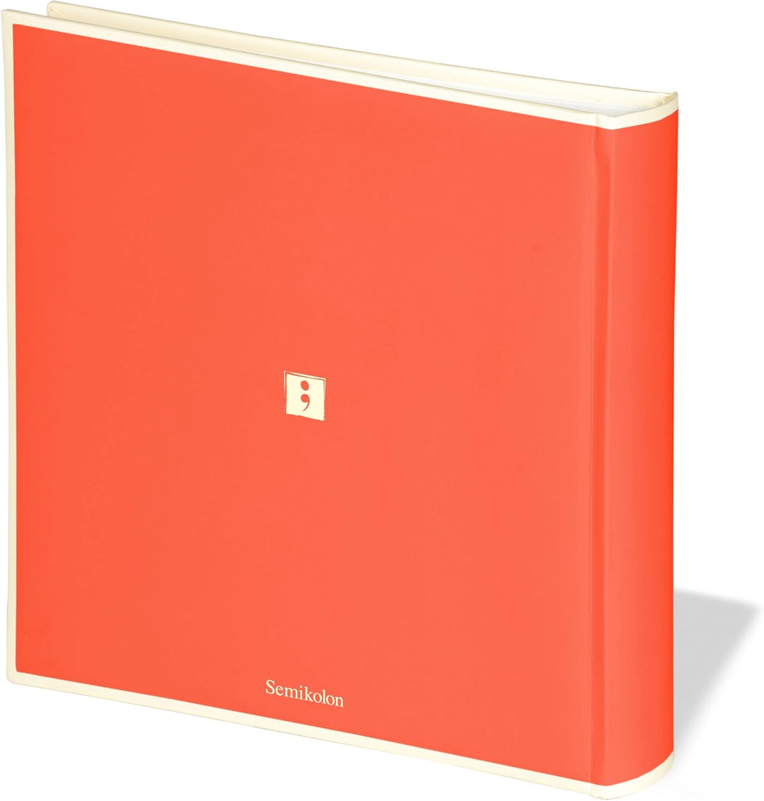 Semikolon 351105 Jumbo Album - 30x30 cm, 100 Seiten cremefarben, für 10x15 Fotos, mit Pergaminpapier