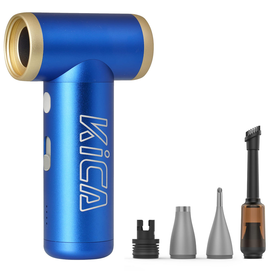 Kica JetFan 2S Kit Elektrischer Air Duster – Metallgehäuse, 117.000 U/min, stufenlose Steuerung & Tu