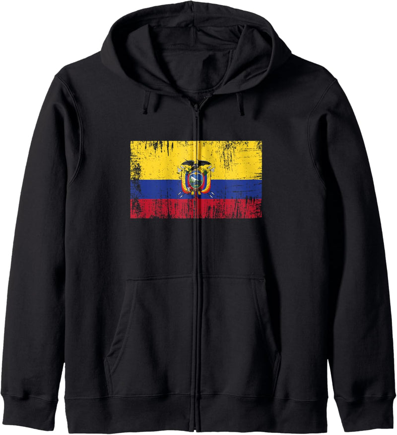 Ecuador Fahne-Flagge Geschenk Fussball-Fan Sport Ecuadorianer Kapuzenjacke