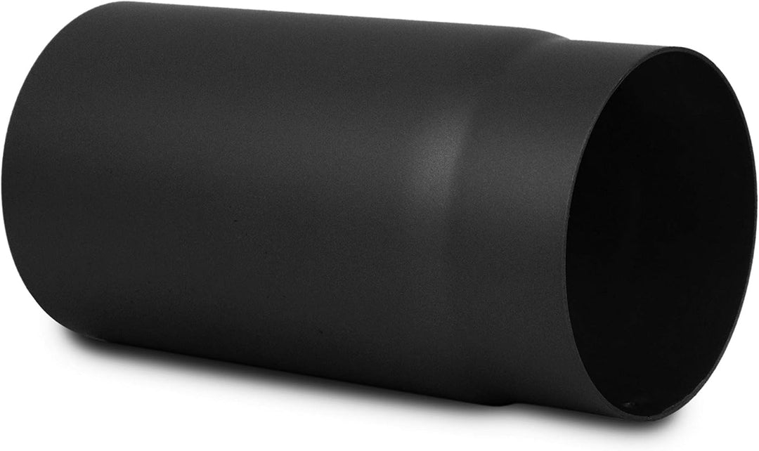 LANZZAS Ofenrohr 250 mm, im Durchmesser, DN Ø 150 mm, Farbe: schwarz-metallic - weitere Rohre aus un