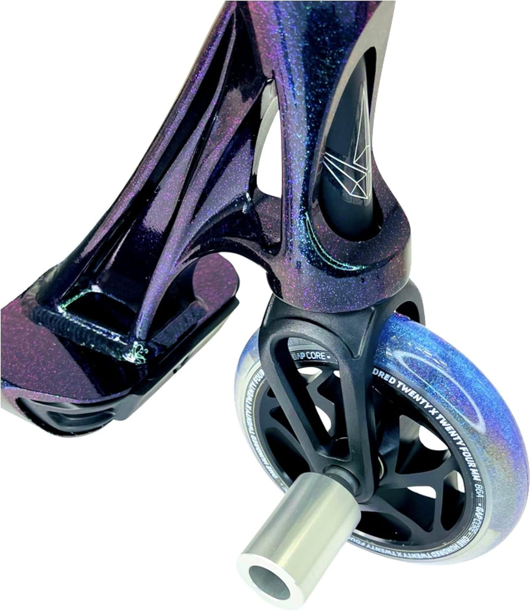 Blunt Envy Stunt-Scooter Pegs Tretroller Grind Stangen mit Achsen + Fantic26 Sticker Silber, Silber
