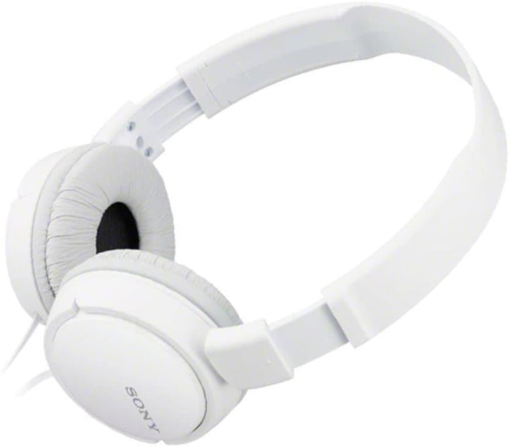 Sony MDR-ZX110AP faltbarer Bügelkopfhörer mit Headsetfunktion, weiss Weiss Single, Weiss Single