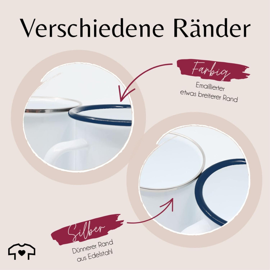 Emaille Tasse Blechtasse - Foto eigenem - Fotogeschenk I Geschenk Bild personalisiert I Geschenk mit