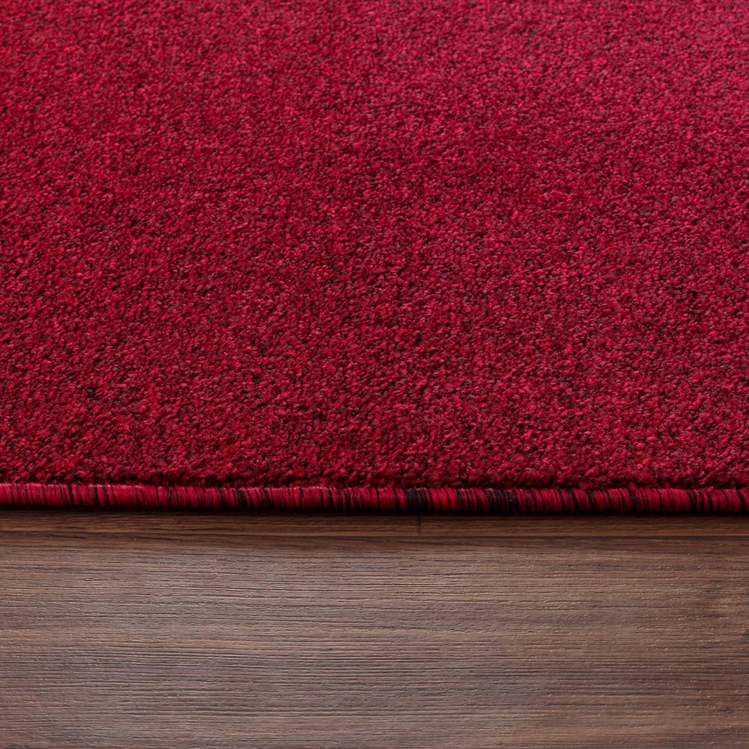 Carpetsale24 Wohnzimmer Teppich - Dichter Kurzflor, Einfarbig, Modern, Robust, Rechteckig und Rund -