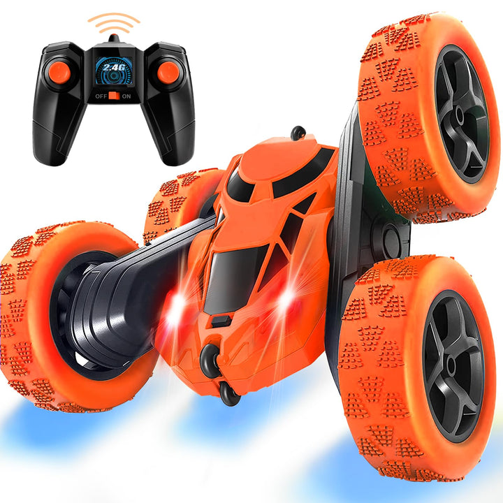 MidiVix Ferngesteuertes Auto, 90 Min Spielzeit, 2.4Ghz Doppelseitig 360° drehbare RC Stunt Crawler m