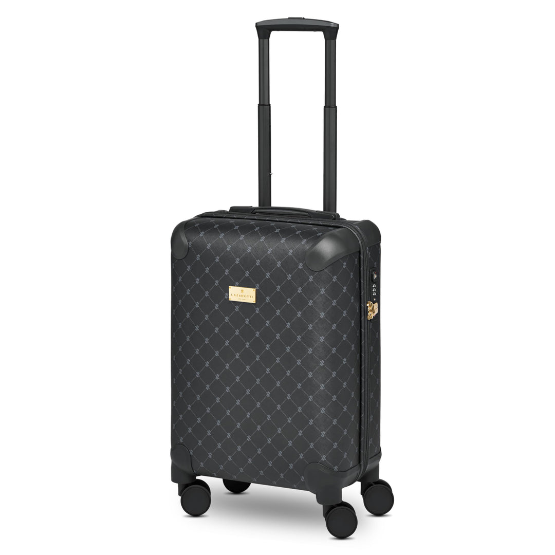 Lazarotti Kleiner Kabinen-Koffer|Cabin-Trolley 38 x 22 x 55 cm | leichtes hybrides Material mit Logo