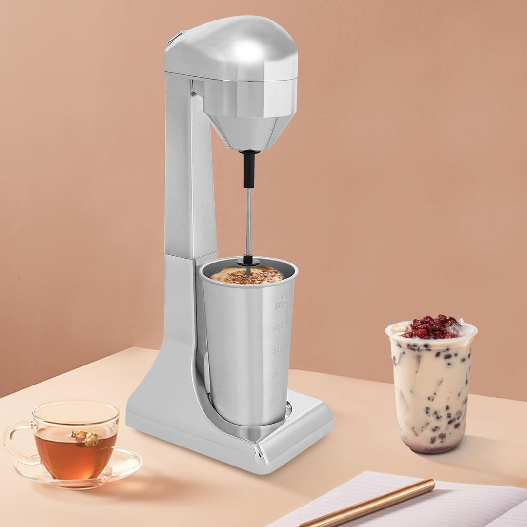 Milchshaker,Frappe Maker,Milchaufschäumer Elektrisch,Reiner Kupfermotor, 22000 Umdrehungen Pro Minut