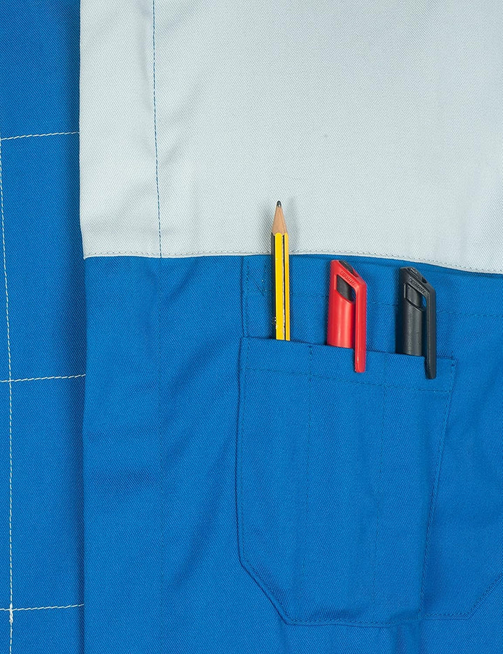 C.B.F. Balducci Group Arbeitsanzug mit Mehreren Taschen Arbeitsanzug M Hellblau / Grau, M Hellblau /