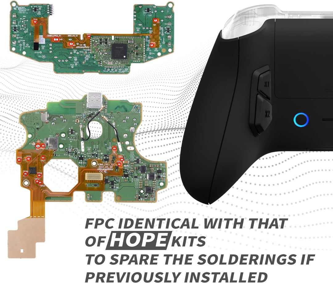eXtremeRate Victor X Remap Kit für Xbox Series X/S Controller,6 Remap Profiles&Ergonomisches Rücken