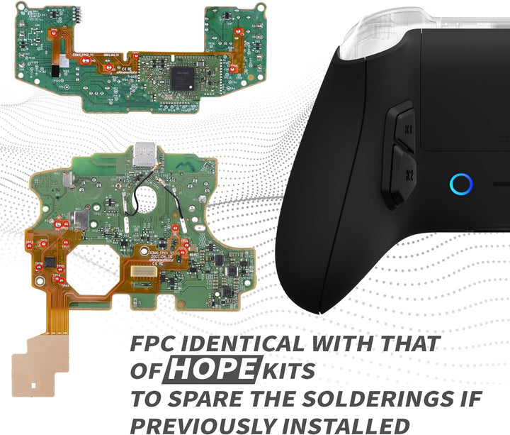 eXtremeRate Victor X Remap Kit für Xbox Series X/S Controller,6 Remap Profiles&Ergonomisches Rücken