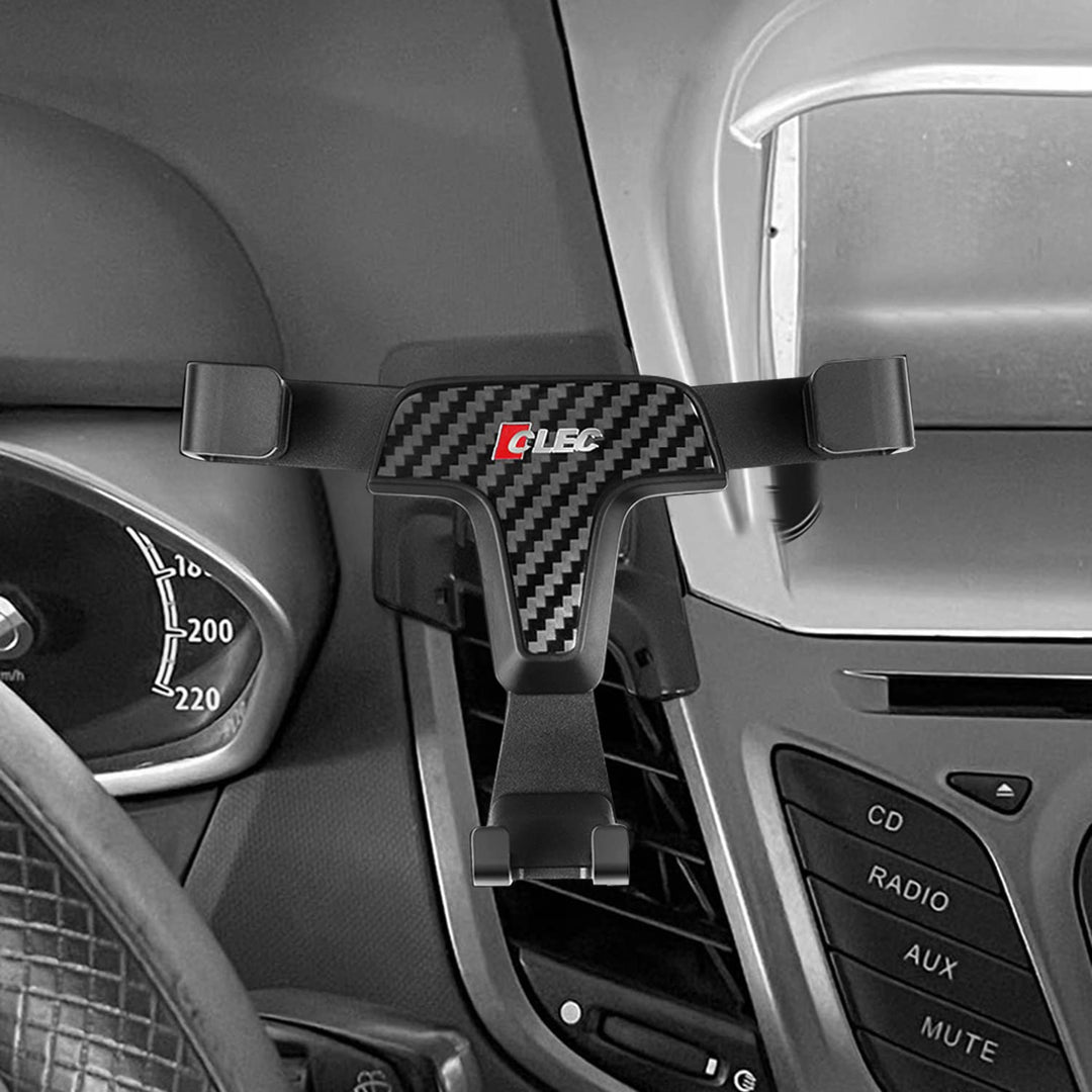 HIGH FLYING für Fiesta MK7 2009-2016 Handyhalterung, Nur für den vertikalen Gebrauch (Kohlefaserkorn