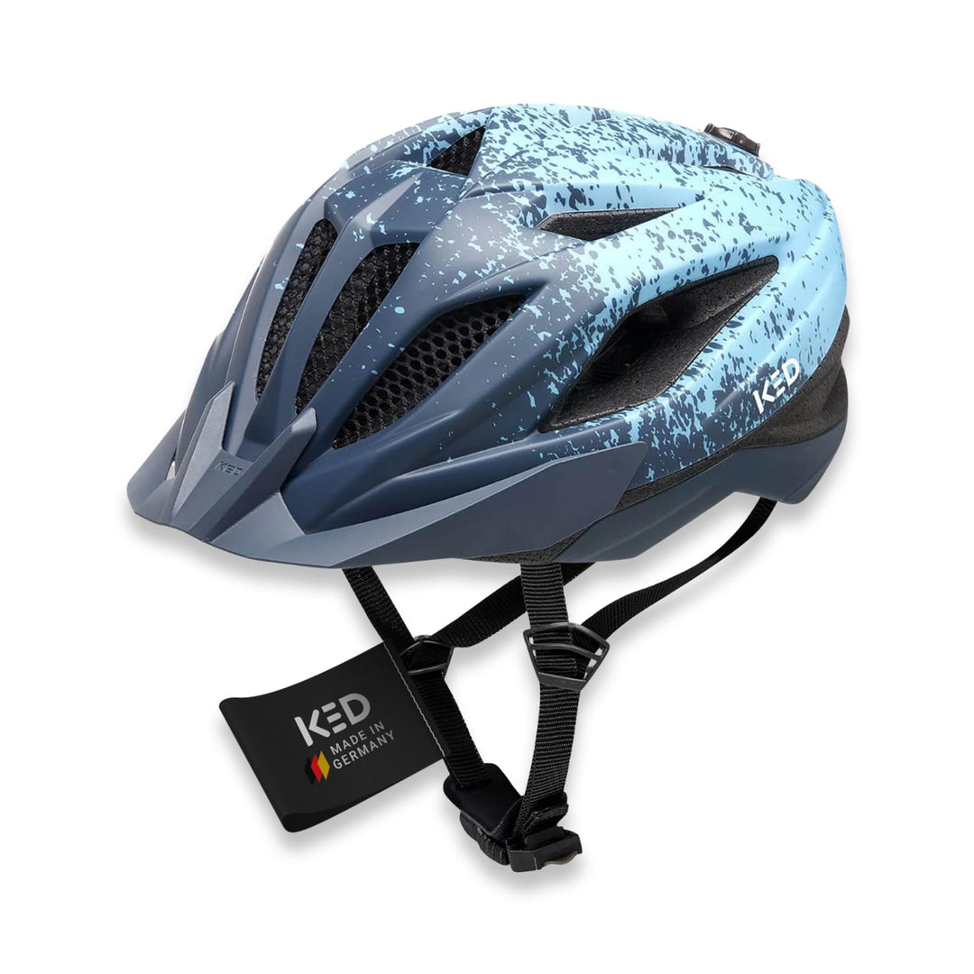 KED Street Jr. Pro Kinder Fahrrad Helm matt blau 2023 S (49-55cm), S (49-55cm)