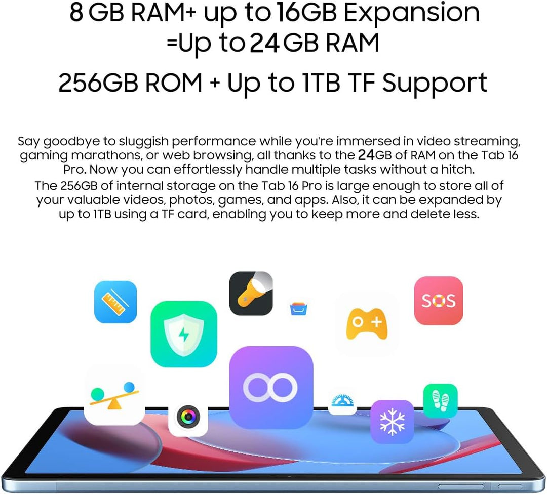 BLACKVIEW TAB 16 PRO (Tablette 4G - 11'' - 8/256GB) Gray