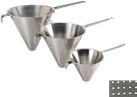 De Buyer - 3350.10 - Küchenspitzsieb chineser - perforierung 1,5 mm - 10cm, Silber Diamètre 10 cm, D