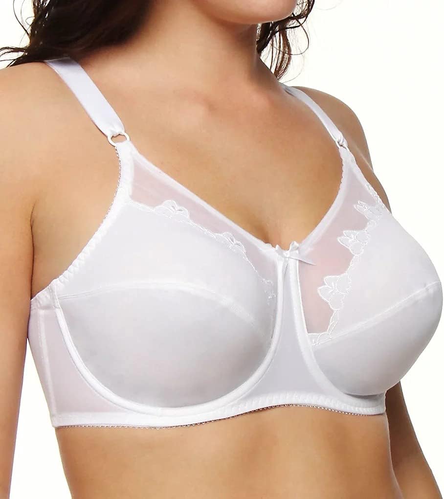 Bali Damen Bügel BH Blume, Weiss/opulenter Garten, 95D, 95D Weiß