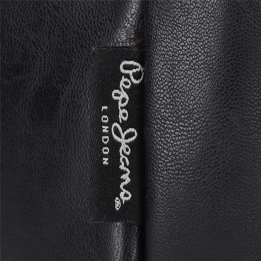 Pepe Jeans Scotch Anpassungsfähiger Vanity Case mit zwei Fächern Schwarz 26x16x12 cms Polyester und
