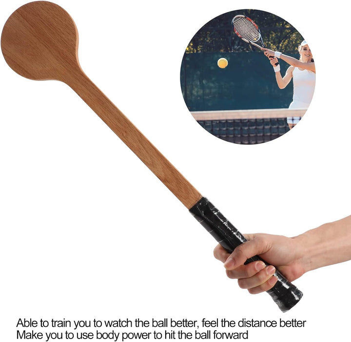 Fockety Tennis Pointer, Professioneller Holzlöffel Tennis Sweet Pointer Trainingshilfe, Holz-Tennisl