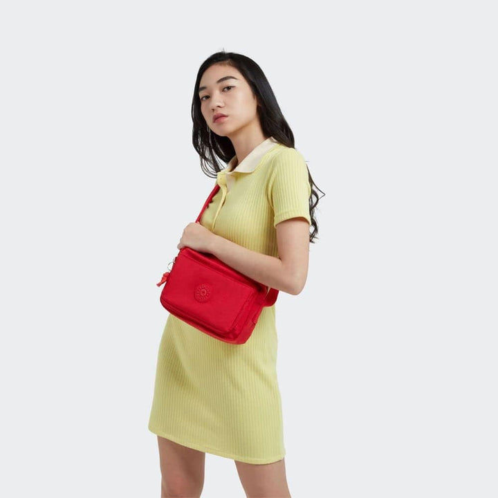 Kipling Damen Abanu Umh ngetaschen, Rot Rouge(1), Einheitsgrösse EU Red Rouge, Red Rouge