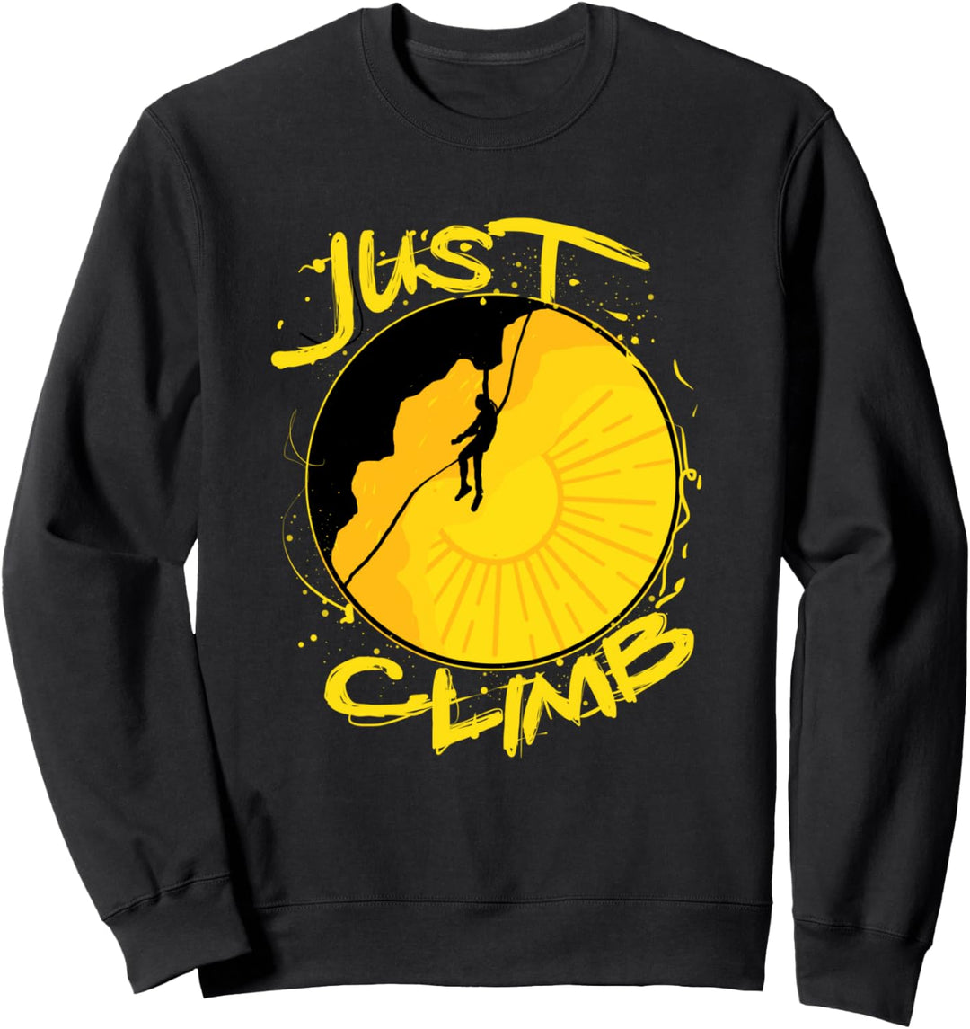 Sunset Rock Climbing Geschenk Kletterer Sweatshirt