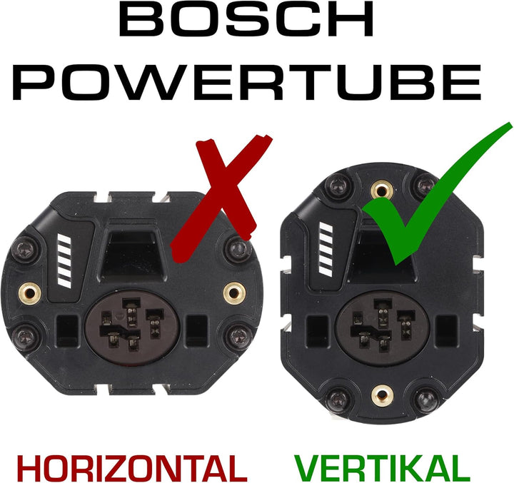 Bosch PowerTube Vertikal inklusive Gefahrgutkarton und Bedienungsanleitung Integrierbarer Akku, Schw