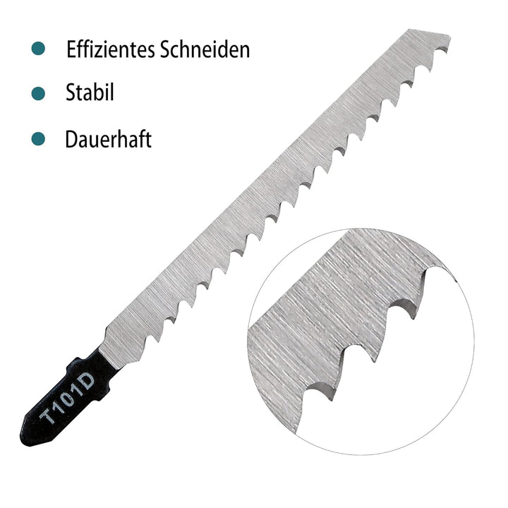 52tlg. Stichsägeblätter Set Stichsägeblätter Holz Jigsaw Sã¤gen T-Schaft Stichsägeblatt für Holz und